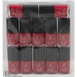 LOT OF 12 KIT NAIL LACQUER (15ML) BOTTLES