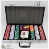POKER CHIP SET IN METAL CASE.