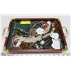 TRAY OF FASHION JEWELRY.