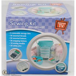 NEW 210PC SEWING KIT STORAGE CADDY
