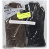 Image 1 : PACK OF 2 LADIES LEATHER GLOVES LARGE