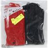 Image 1 : PACK OF 2 LADIES LEATHER GLOVES LARGE