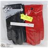 Image 1 : PACK OF 2 LADIES LEATHER GLOVES LARGE