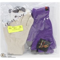 PACK OF 2 LADIES HEAT WAVE GLOVES