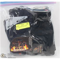 PACK OF 2 MENS HEAT WAVE GLOVES