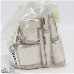 SET OF 10 DIAMOND CUTTING HOLE SAWS FOR CERAMIC,