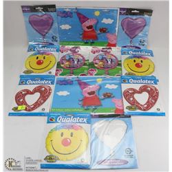 BUNDLE OF ASSORTED BALLOONS