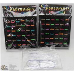 TWO PORCUPINES TOE RINGS - RETAIL DISPLAY