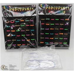 TWO PORCUPINES TOE RINGS - RETAIL DISPLAY