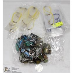 BAG OF ASSORTED FASHION JEWELRY-MOSTLY NECKLACES