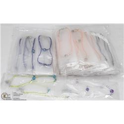 BAG OF ASSORTED FASHION JEWELRY-MOSTLY NECKLACES