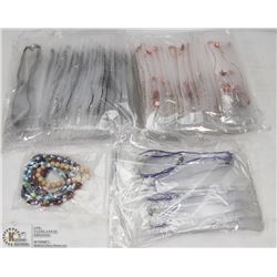 BAG OF ASSORTED FASHION JEWELRY-MOSTLY NECKLACES