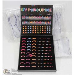 PORCUPINE FASHION JEWELRY SOLD WITH THREE