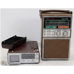 VINTAGE PORTABLE TV AND RADIOS