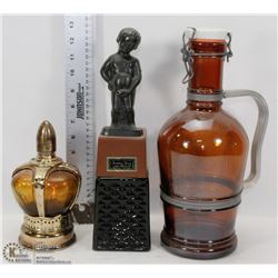 VINTAGE LIQUOR DECANTER COLLECTION