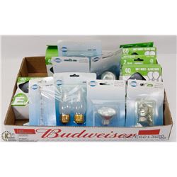 FLAT OF ASSORTED LIGHT BULBS