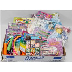 FLAT OF ASSORTED KIDS ITEMS, SOME CRAFTING