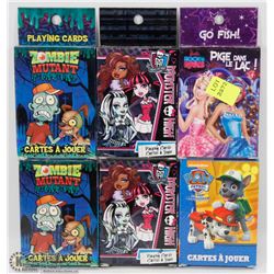 BUNDLE OF KIDS PLAYING CARDS