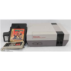 ORIGINAL NINTENDO WITH CONTROLLER, CORDS & 1 GAME
