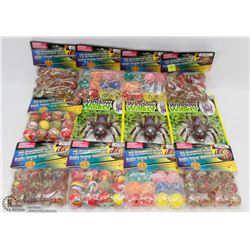 BUNDLE OF HI BOUNCE BALLS/WINDOW WALKER SPIDERS