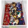 Image 1 : FLAT OF FIVE WALT DISNEY VINTAGE NECK TIES.