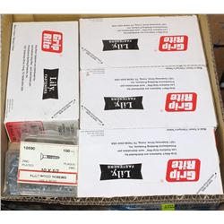 FLAT OF ASSORTED GRIP-RITE FASTENERS