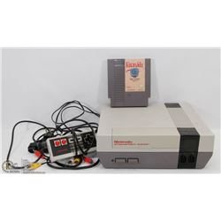 ORIGINAL NINTENDO WITH CONTROLLER, CORDS & 1 GAME