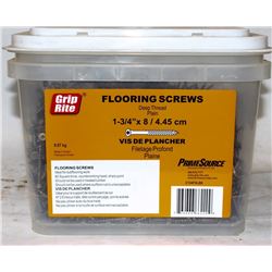 PAIL OF GRIP-RITE FLOORING SCREWS 1-3/4" X 8