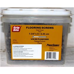 PAIL OF GRIP-RITE FLOORING SCREWS 1-3/4" X 8