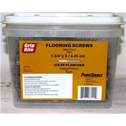 PAIL OF GRIP-RITE FLOORING SCREWS 1-3/4" X 8
