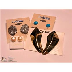 LOT OF 4 FASHION EARRINGS