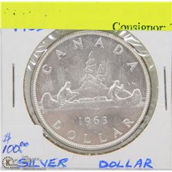 1963 CANADIAN DOLLAR MS64.