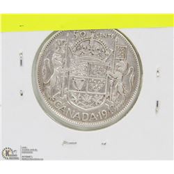 1943 CANADIAN 50 CENT PIECE