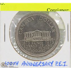 1873-1973 PEI CANADIAN DOLLAR MS65.