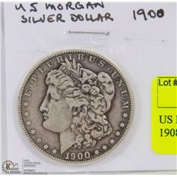 US MORGAN SILVER DOLLAR COIN 1908.