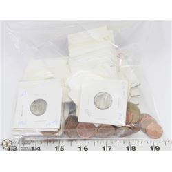 46 EUROPEAN OLD COINS IN JACKETS, SOME