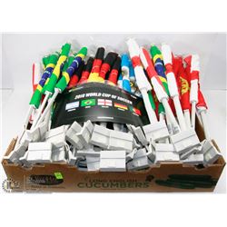 FLAT OF ASSORTED WORLD CUP OF SOCCER COUNTRY