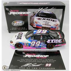 80)PRO SHOP 1/18 SCALE DIE CAST, 2000 EXIDE FORD