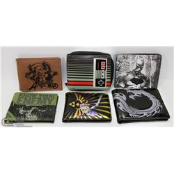 COLLECTION OF MEN'S GAMING & RETRO WALLETS
