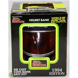 81)WORLD OF OUTLAWS DIE CAST BANK STEVE KINSER