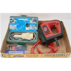 DREMEL ENGRAVER & A JIGSAW W/ NEW BLADES