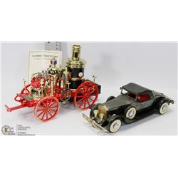 MISSISSIPPI 1869 FIRE ENGINE AND ANTIQUE CAR