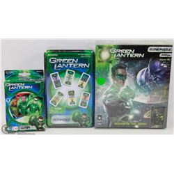 GREEN LANTERN GLOW PUZZLE WITH DOMINOS AND WAR