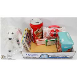 BOX OF COCA COLA COLLECTIBLES