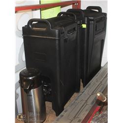 GROUP OF TWO CARLISLE HOT BEVERAGE DISPENSERS