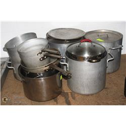LARGE LOT OF POTS AND PANS