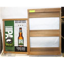 CUSTOM WOODEN BAR / RESTAURANT DISPLAY STAND