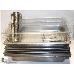 LOT OF ASSORTED FULL SIZE METAL & PLASTIC INSERTS