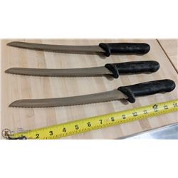 BLACK SERRATED SLICING KNIVES