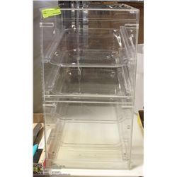 DOUBLE DOOR ACRYLIC PASTRY DISPLAY